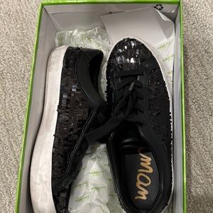 Sam Edelman - black sequin shoes